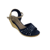Summer Latest Design Pu Upper TPR Outsole Wedge Ladies Women Sandal